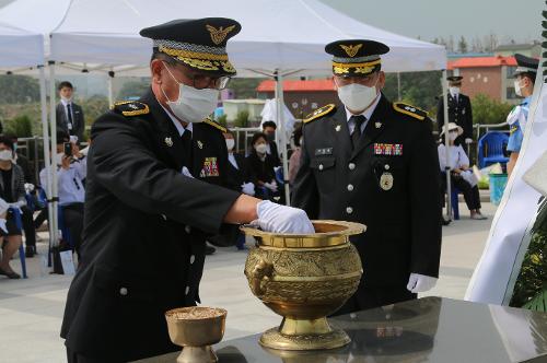 속초해경 제65회 현충일 추념식, 생활속 거리두기로 차분히 진행 2