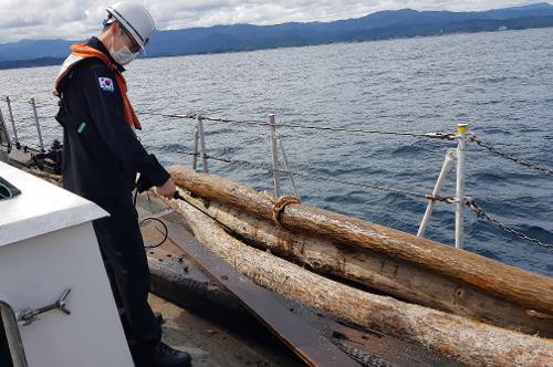 속초해경 해상쓰레기 수거 2