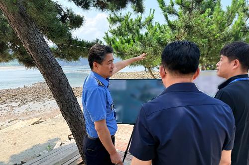 260805 하태영 태안해양경찰서장, 밀입국 취약지 점검 3